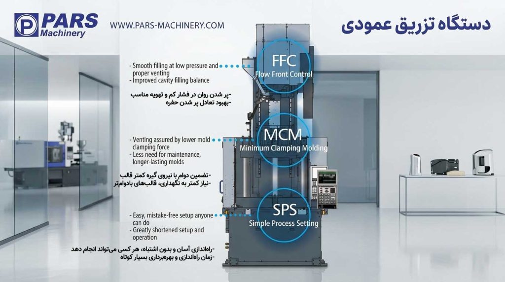 دستگاه تزریق پلاستیک عمودی