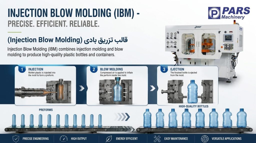 injection blow molding - دستگاه تزریقی بادی